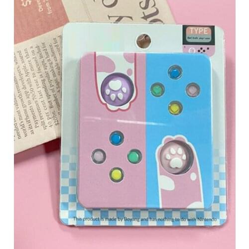 ABXY Crystal X Key Joystick Button Thumb Stick Grip Cap Cover Replacement Repair Case For Nintendo Switch NS Joy-con Controller