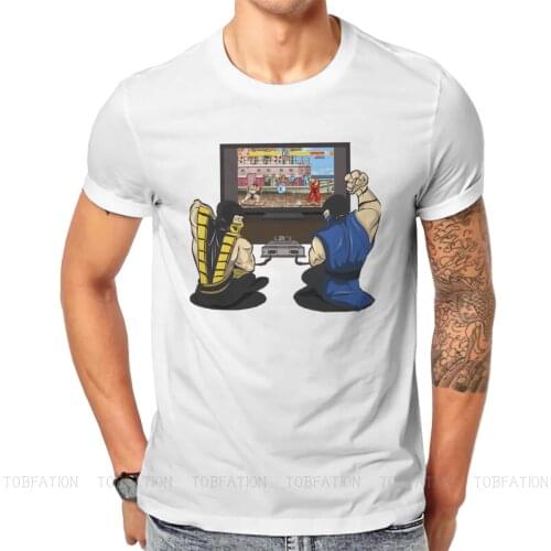 Mortal Kombat Video Game Street Kombat Tshirt Classic Gothic Mens Clothing Tops Big Size Cotton O-Neck T Shirt
