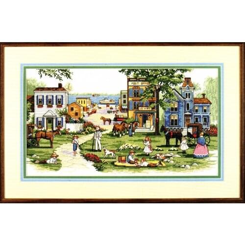 Collection Counted Cross Stitch Kit Mississippi Memories Memory Home Town Hometown House City dim 038603th860 50x32cm, 14CT