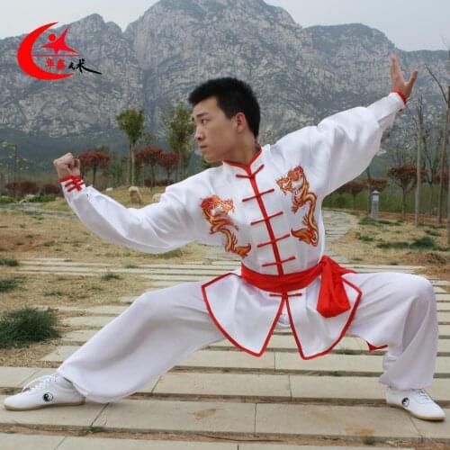 New Ssangyong Printed Glitter Satin Mens And Womens Spring, Summer And Autumn Tai Chi Performance Martial Arts Suits