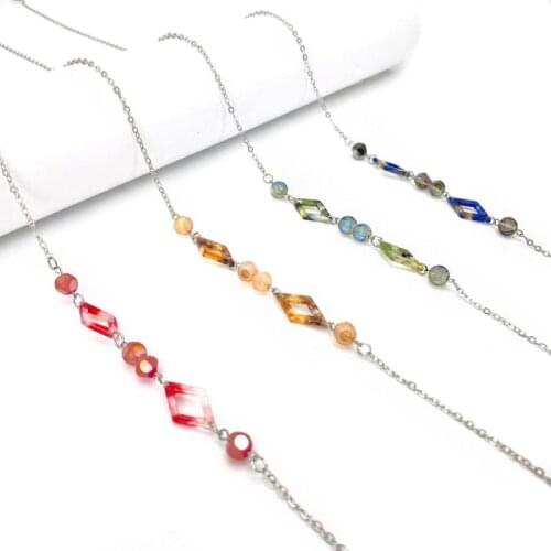 77cm Sunglasses Mask Lanyard Anti Slip Eyeglasses Chain Lanyard Reading Glasses Neck Strap Women Accessories Hold Straps Cords