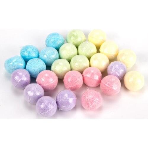 5pcs Bath Ball Bomb Explosion Bathing Ball Bubble Natural Sea Salt Bath Ball With Dried Flower Deep Sea Salt Body Essential Oil