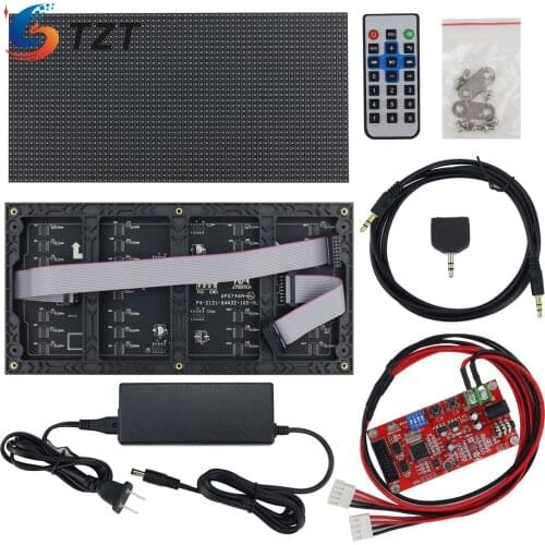 TZT AS1000 RGB Sound Control Music Spectrum Display KTV Rhythm Light 2*P5 Controller Board Power Supply