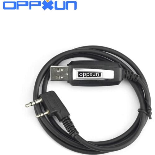 Oppxun USB Programming Cable+ Driver CD For baofeng UV-5RE UV5R 888S UV-82 UV-B5 BF-UVB2 Plus Two Way Radio Walkie Talkie