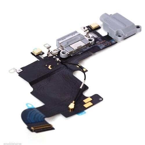Replacement Parts For iPhone 6S Charging Port Dock Connector Headphone Jack Flex Microphone Black
