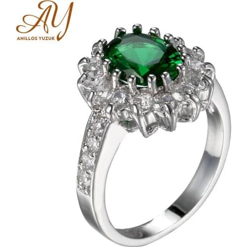 Anillos Yuzuk Top Quality Created Blue Sapphire Rings For Women Silver 925 Sterling Jewelry Ring Wedding Engagement Party Gift