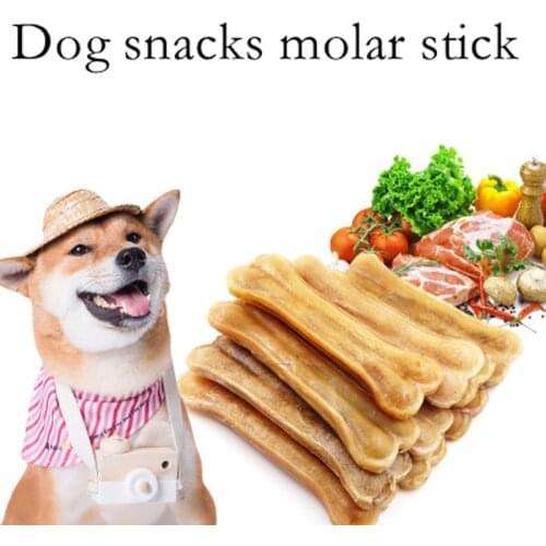 Dog Toy Dog Chews Toys Supplies Leather Cowhide Bone Molar Teeth Clean Stick Food Treats Dogs Bones for Puppy Accessories