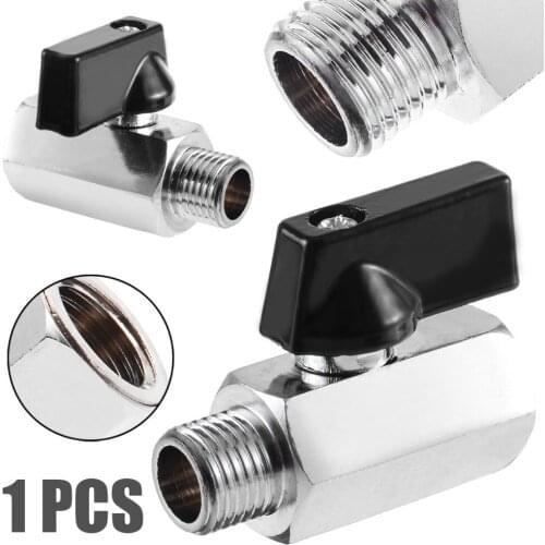 1/4" Bsp Ball Valve DIY Home Tool Brass Threads Tap Male to Female Ball Valves Air Compressor Hose