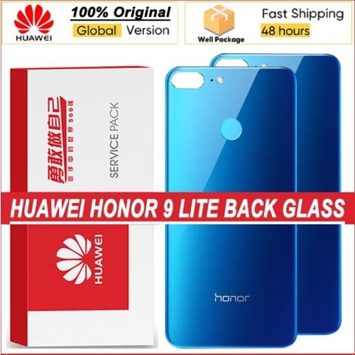 100% Original Back Housing for HUAWEI Honor 9 Lite Back Cover Battery Glass Door Rear Case Repair Parts