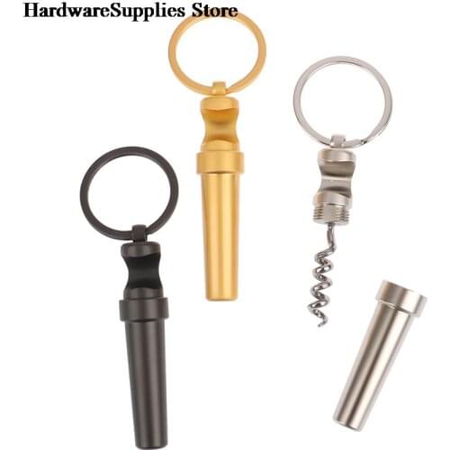 3 In 1 Bottle Opener Keychain Outdoor Portable Mini Wine Beer Can Opener