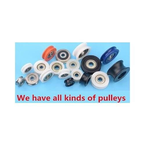 5pcs U type groove pulley wheel concave round Nylon bag plastic injection plastic pulley BU0840 guide track Z20