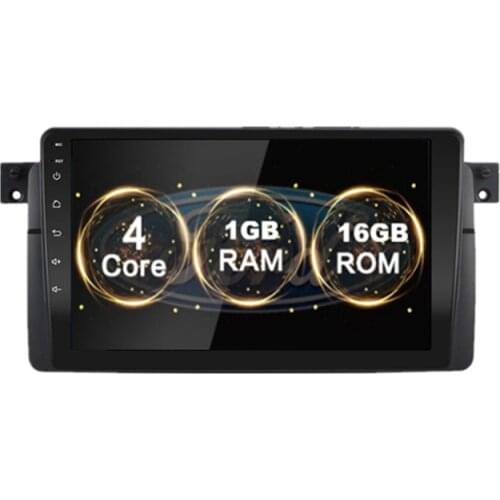 Car Stereo Radio GPS WIFI BT DAB Mirror Link 9 '' Android 9.1 Quad- Core RAM 1GB ROM 16GB OBD for BMW E46 1998-2006 with Canbus