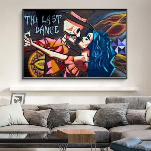 The Final Dance Street Wall Graffiti Art Canvas Posters and Prints on Canvas Art Pictures for Living Room Home Decoration