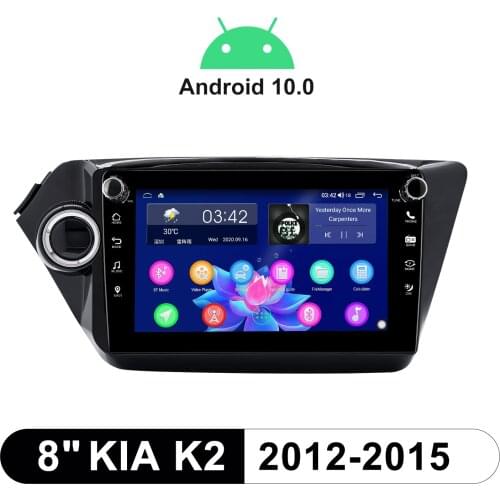 8" Radio Head Unit Central Multimedia Car Intelligent System For Kia K2 2012-2015 With Android Auto & Car Stereo Apple CarPlay