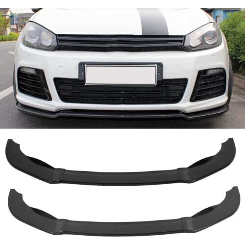 Car accessories bumper lip K·SEEK DESIGN 3Sections Front Bumper Splitter Lip Replacement for MK6 R R20 2009‑2013 car bumper