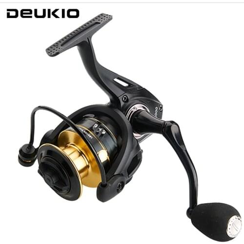 DEUKIO Lure Spinning Fishing Reel CS1000-7000 Max Drag Carp Saltwater Reel 4+1BB High Speed Spinning Reel Bass Pike Wheel Pesca
