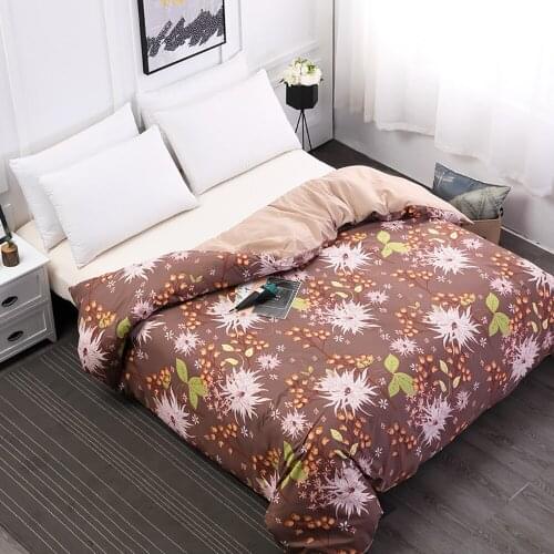 Lychee Brushed Printed Bedding Set Polyester Duvet Cover Set 2-3pcs Home Textile Family Bed Sets
