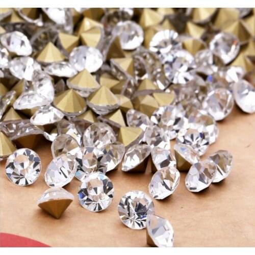 MHS.SUN SS3-SS38 crystal clear rhinestone pointback crystal rhinestone loose glass stone rhinestones for jewelry accessories
