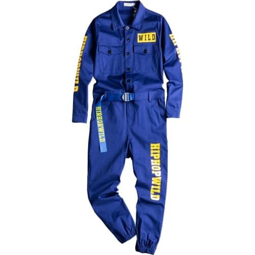 Mono con estampado de letras para hombre, pantalones Cargo para trotar, ropa de trabajo de estilo Hip Hop, holgados, color amari