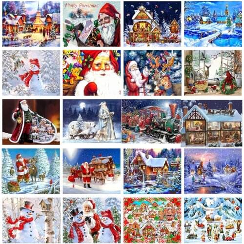Christmas man Counted Cross Stitch 11CT 14CT 18CT 22CT 25CT 28CT Cross Stitch Kits Embroidery Needlework Sets