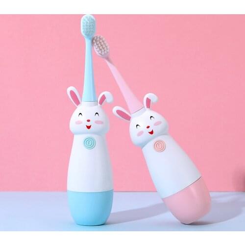 New Hot Children Electric Toothbrush Cartoon Pattern Tooth Brush Electric Teeth Tooth Brush For Kids with Soft Replacement Head