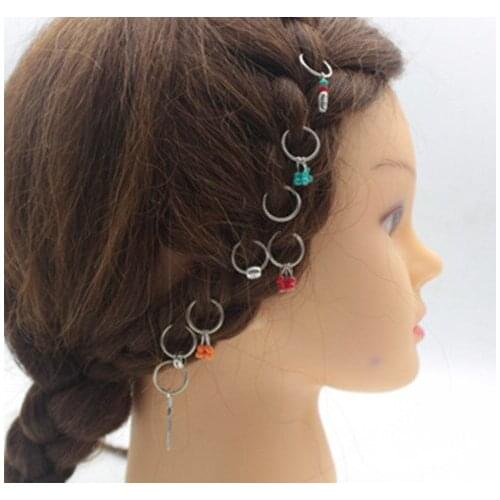 New Fashion Simple personality Chic Africa Pigtail Hairpin DIY leaf rice beads Decorative Hair Clip Creative Women Accessories