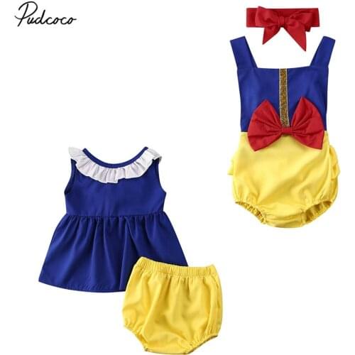 2020 New Fashion Infant Baby Girl Boy Bow Clothes Newborn Romper Tops Dress Shorts Outfit Set