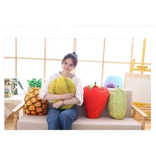 2021 NEW Simulation Of Creative Fruits And Vegetables Plush Pillow Nap Pillow Sofa Bed Cushion Cute Toy Birthday Gift Decoration