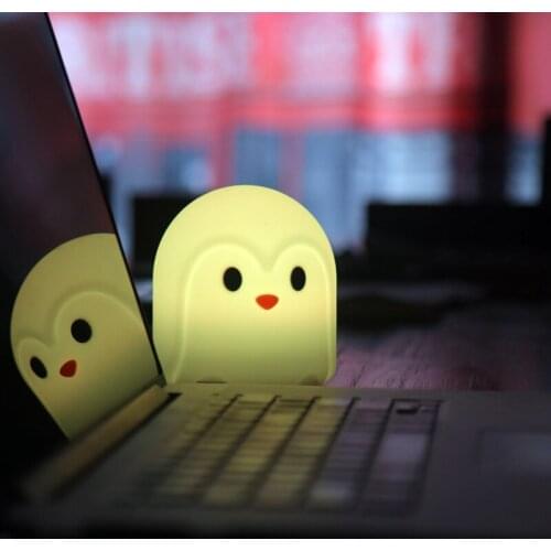 Battery multicolor animal night light touch sensor tap control night light baby kid bedroom decoration
