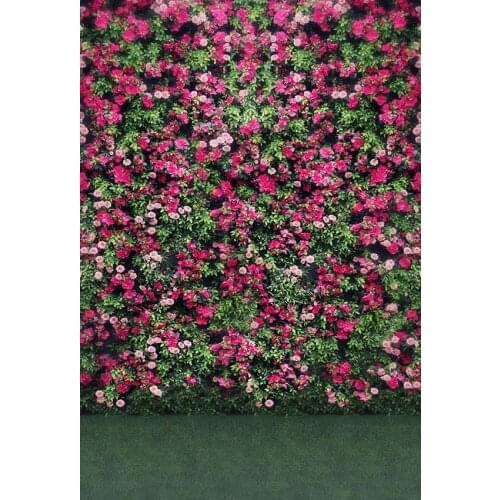 Photo Studio Props Photography Backdrop Patterned Flower Green Vinyl Background Wedding Children Birthday Party Decoration
