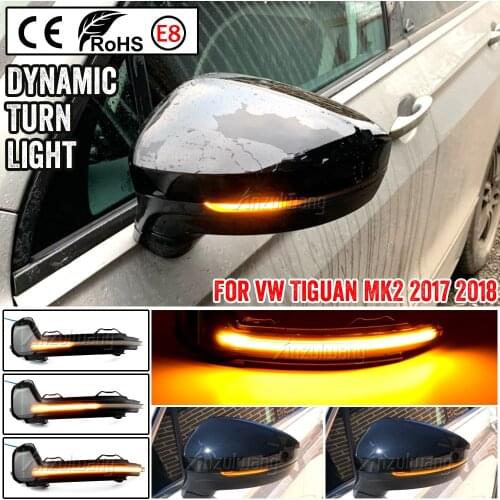 For VW Tiguan MK2 2017 2018 2019 Touareg MK3 EU 2019 LED Dynamic Turn Signal Light Flasher Flowing Water Blinker Flashing Light