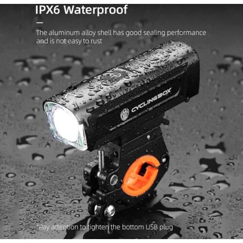 LED Bike Front Light USB Rechargeable MTB Bicycle Cycling Headlights Portable Light Mountain Bike Lights