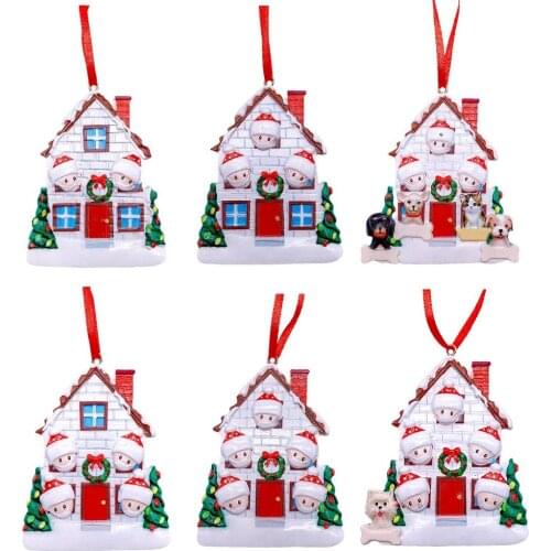 Christmas Tree Ornament Personalized Family Pendant Quarantine Christmas Tree Decoration Merry Christmas Gifts Navidad 2022