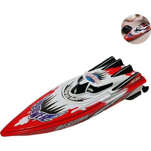 Outdoor Racing Boat Remote Controllable Motor Electric Boat Model Toy Fun Cool Puzzle Remote Control Swimming Pool Toy Gift