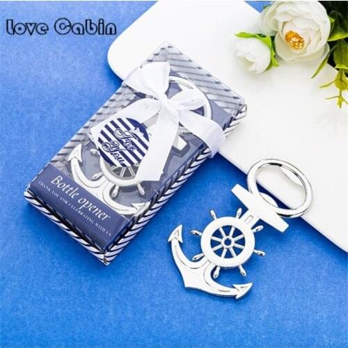 Unique Aeneous Anchor Shaped Beer Bottle Opener Creative Gift for Wedding Birthday Wine Opener Cooking Tools 20
