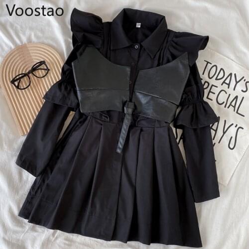 Модные платья-рубашки Voostao China At AliExpress