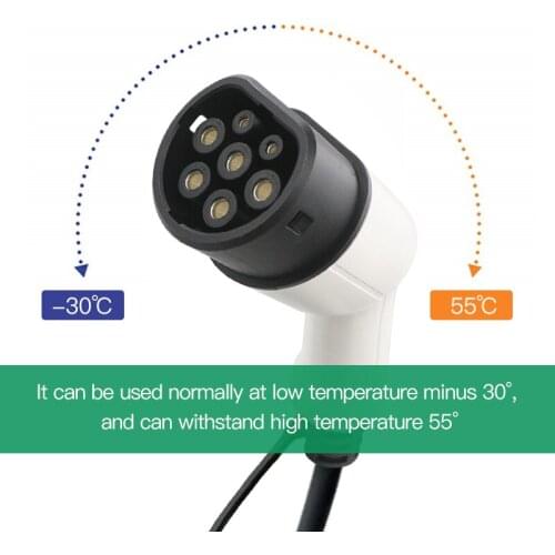16A 32A EV Plug Charging Station IEC62196 Standard Type 2 Mennekes Connector Electric Car Charger EVSE Single/Three Phase