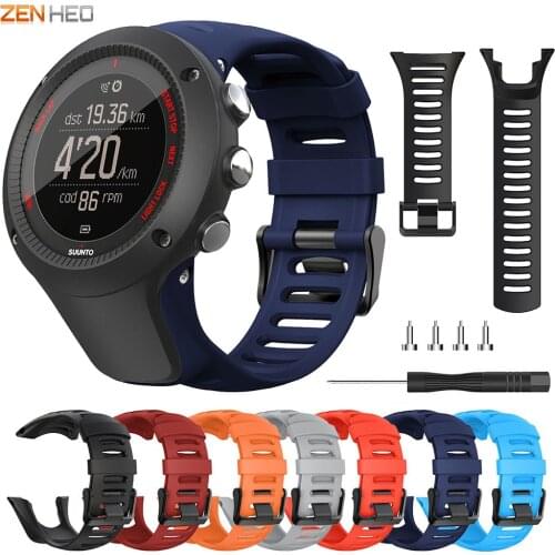 24mm Silicone Strap For SUUNTO Ambit 1 2 3 Smart Watch Band Replacement Wristband Bracelet For Suunto AMBIT 1/2/2S/2R/3P/3S/3R