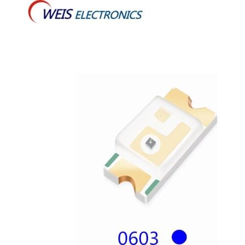 4000PCS 0603 BLUE LED 1608 SMD LIGHT BEADS 460-465nm 3.0-3.2v 20mA 200-300mcd 120° Wholesale good quality lamp