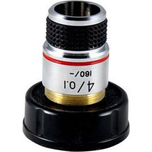 4X 185 Biological Microscope Achromatic Objective Lens 160/0.17 w/ Tube