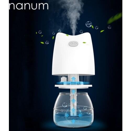 Car air freshener piggy Humidifier USB Mini Ultrasonic Essential Oil Diffuser LED Air Purifier Mist Maker