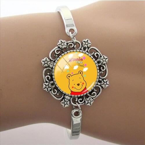 Disney Pig And Winnie The Pooh Bracelet Lace Bracelet Fashion Jewelry High Quality Bracelet Personalized Glass Jewelry