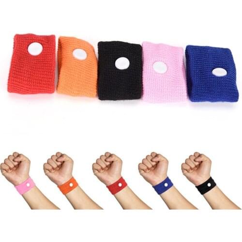 Wrist Band Anti Nausea Wristbands Sickness Car Motion Sea Sick Ship Plane Cotton Adjustable Travel Reusable