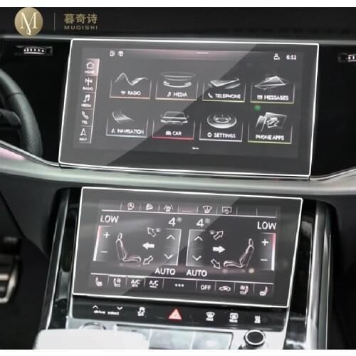 For Audi Q7 Q8 2020-2021 Car GPS navigation film LCD screen Tempered glass protective film Anti-scratch Film Accessories