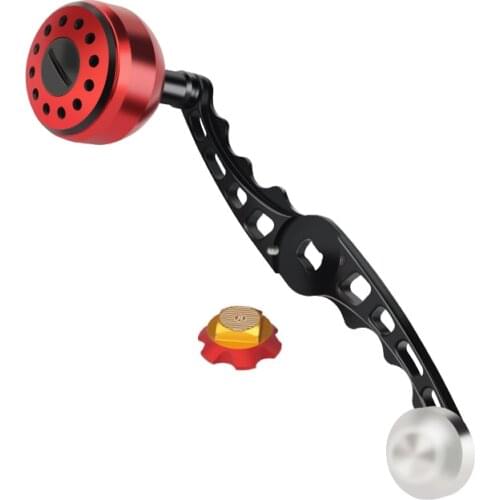 EKfan 1pc Aluminum Alloy Fishing Handle 8*5MM Hole Size S-shaped Metal Knob Fishing Tackle Tool