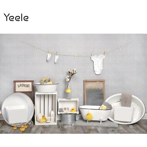 Yeele Baby Shower Backdrops Photocall Bathroom Newborn Birthday Background Photography For Child Photo Studio Photographic Props