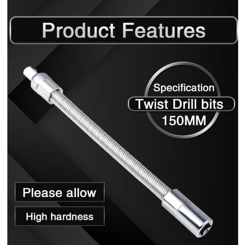 HOEN 1/4" Shank 150mm Hex Key Adapter Ratchet Wrench Extension Bar Set Adjustment Extra Long Hand Repair Tools