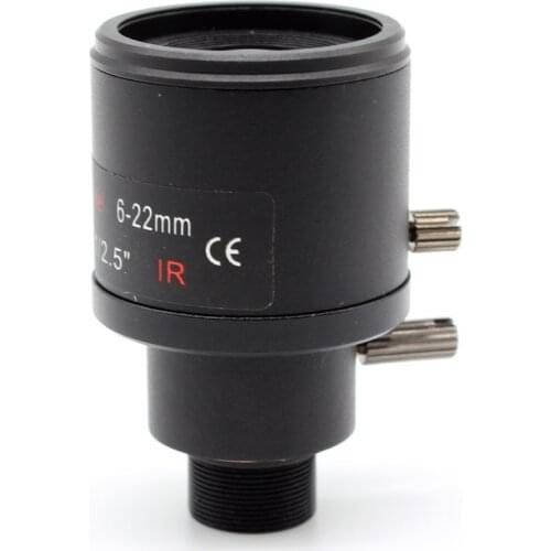 5.0MP Varifocal 6-22mm CCTV Camera Lens 1/2.5" 5MP Security HD IP F1.6 M12 Mount For IP cameras