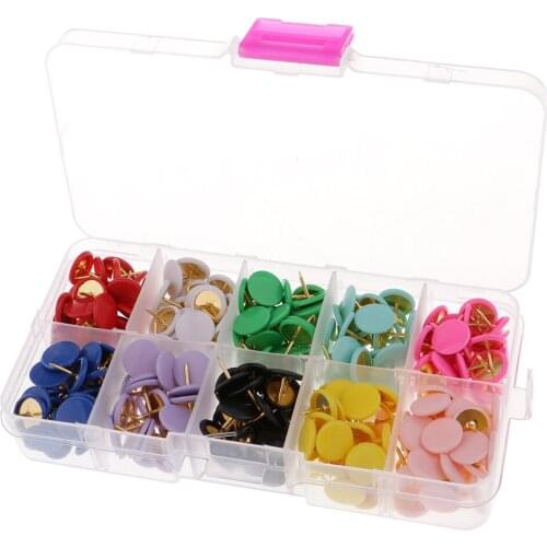A Box of 300 Pieces Round Board Pins Drawing Pins Push Pins Stationery Office Thumb Tack