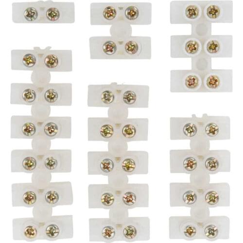 Terminal Blocks Screw Terminals Fireproof for Electrical Control for Lamps for Mechanical for Electromechanical